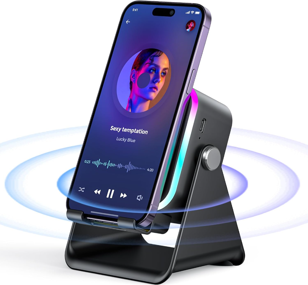 Explore 360° Sound: Wireless Speaker with Dynamic Lighting