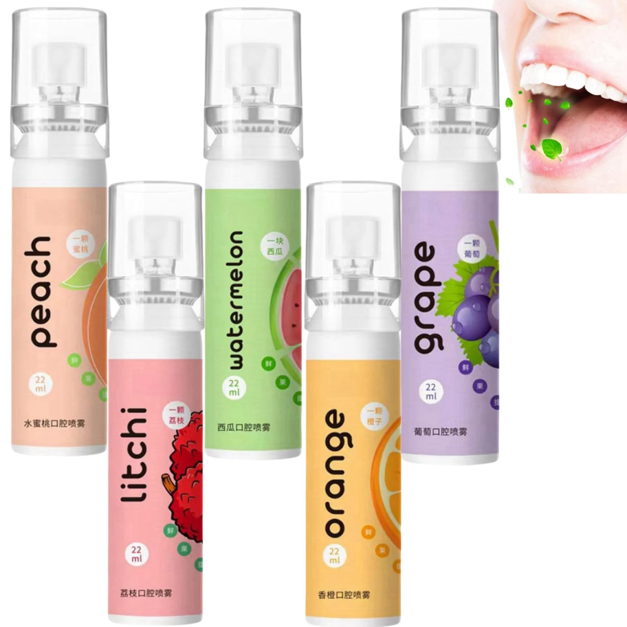 Fruit Oral Breath Spray - Set of 5