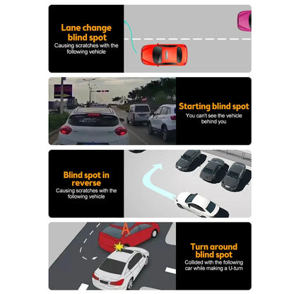 CLEARANCE SALE - Car Convex Blind Spot Mirror - 2 PCS