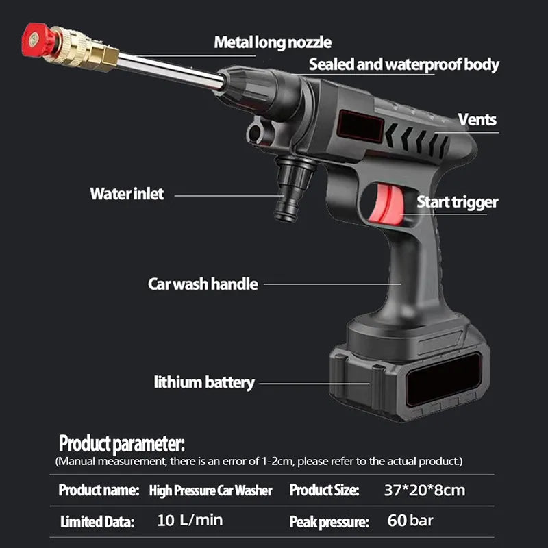 Portable Car Wash Spray Gun