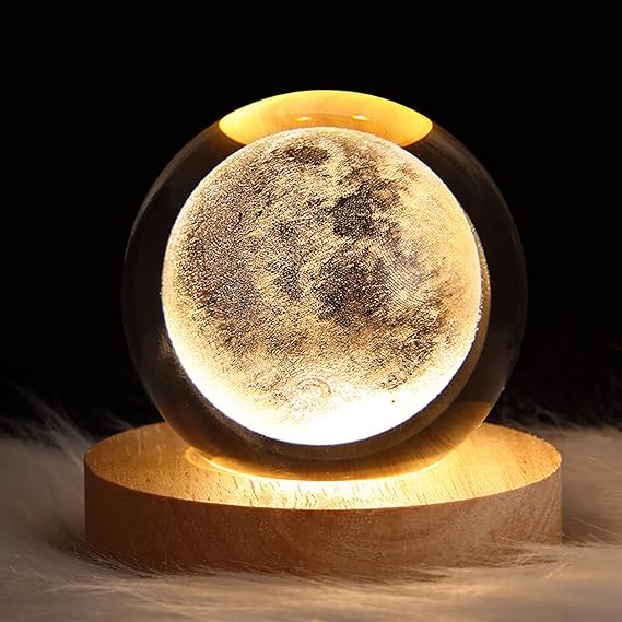 3d Galaxy Solar System Crystal Ball Night Light