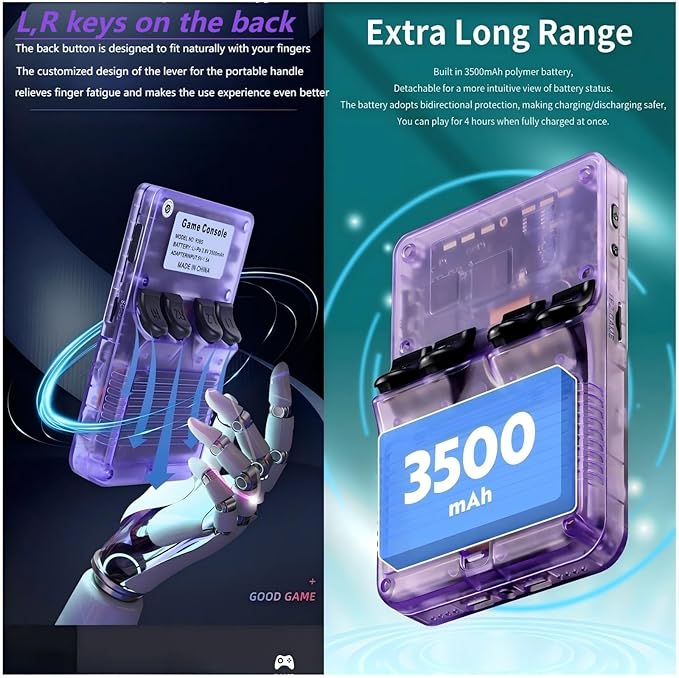 Retroblast X6 – 3.5" HD Handheld Retro Gaming Console (20,000 Games)