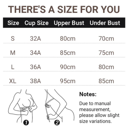Women's padded push-up wireless comfort bra