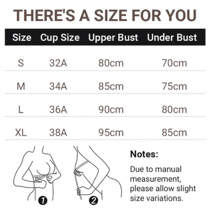 Women's padded push-up wireless comfort bra