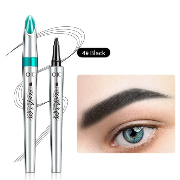 2024 Upgraded Model - 3D Waterproof Microblading Eyebrow Pen 4 Fork Tip Tattoo Pencil