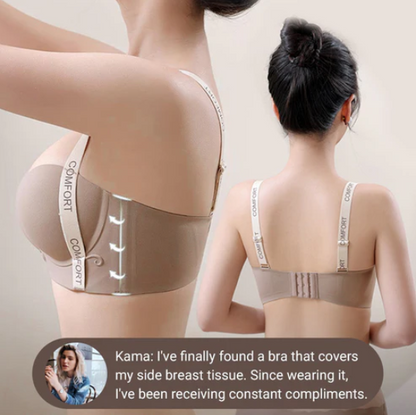 Women's padded push-up wireless comfort bra