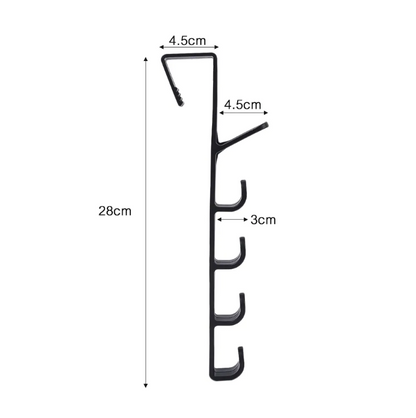 Vertical Door Hooks Hangers Rack - Set of 3 pieces