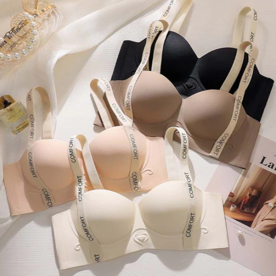Women's padded push-up wireless comfort bra