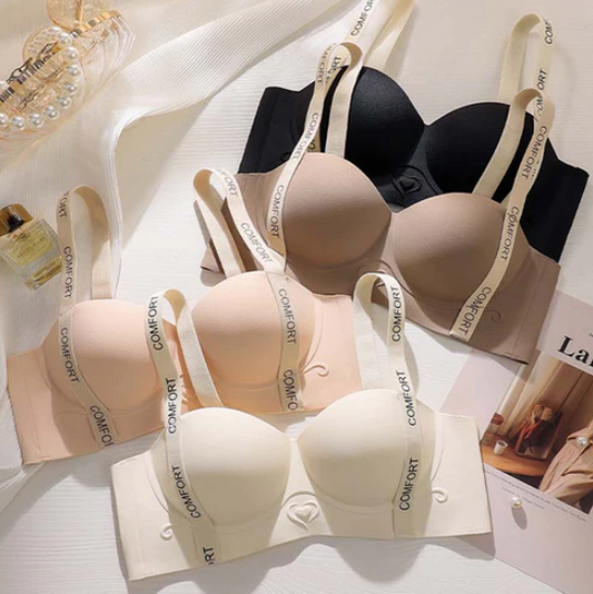 Women's padded push-up wireless comfort bra