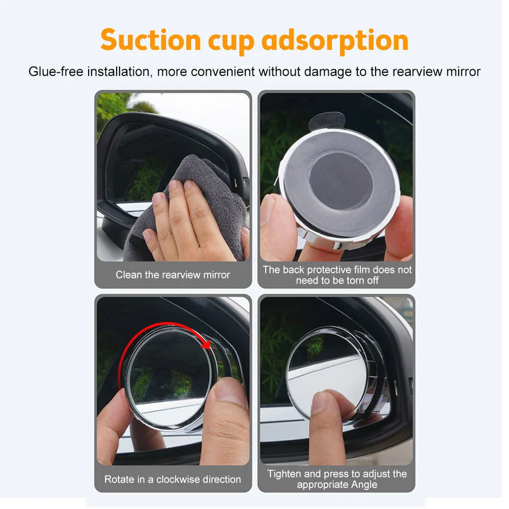 CLEARANCE SALE - Car Convex Blind Spot Mirror - 2 PCS
