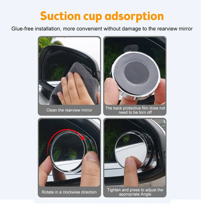 CLEARANCE SALE - Car Convex Blind Spot Mirror - 2 PCS