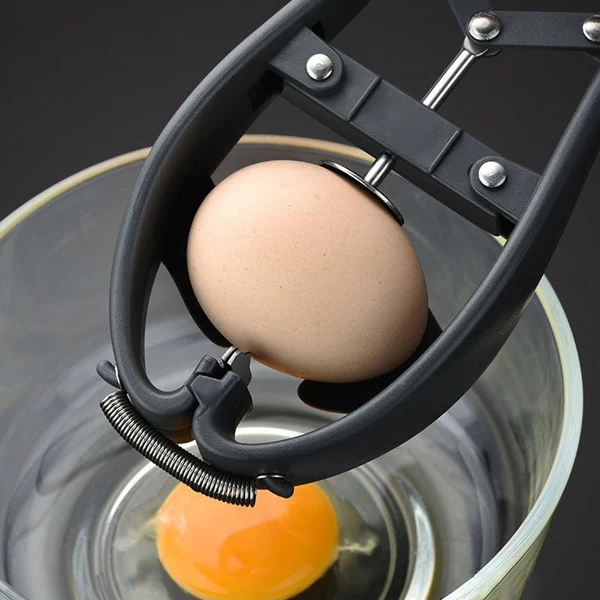 Stainless Steel Egg Opener Scissors – Manual Egg Cracker, Topper & Separator Kitchen Tool